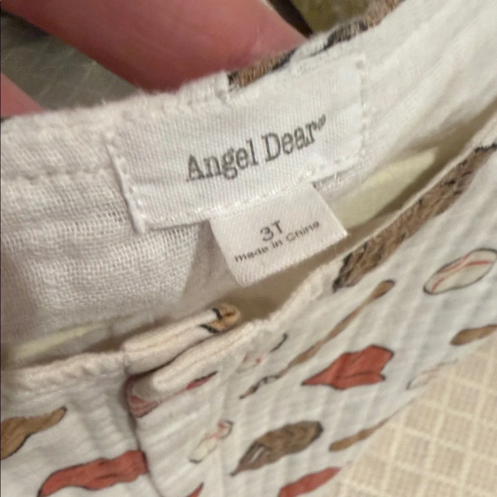 Angel Dear - Boys Baseball Print Romper - Size: 3T - Picture 9 of 10